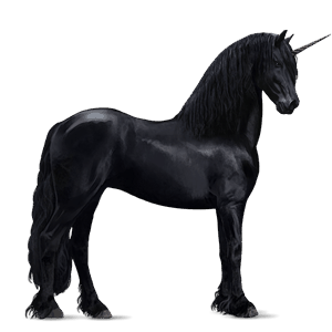 Верховой единорог Лошадь лузитанской породы Гнедая