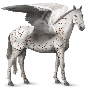 Верховой Пегас Голштинская лошадь Красно-гнедая