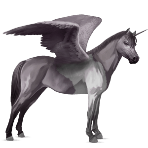 Крылатый пони-единорог  Красно-гнедая