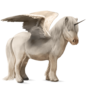 Крылатый пони-единорог  Шетландский пони Рыжая