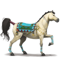 Верховая лошадь Голландская теплокровная Мышино-серый