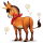 Верховая лошадь Кнабструппер Леопардово-рыжая